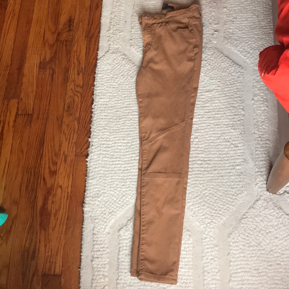 Camel motorcycle skinny pant